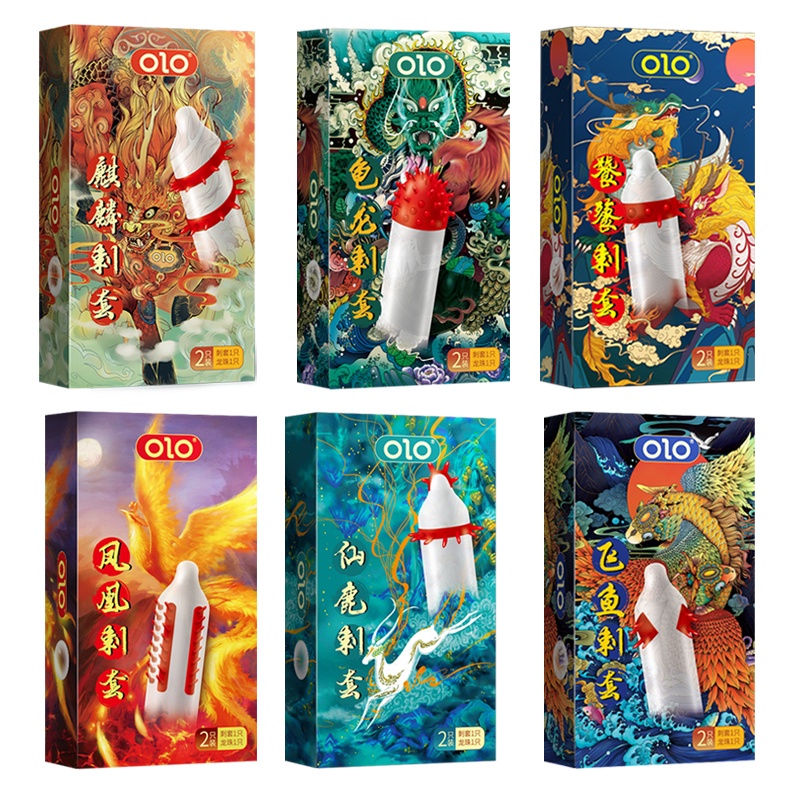 Bao cao su OLO gai kích thích, bao cao su OLO rồng phượng, BCS OLO chính hãng, Hương thơm quyến rũ OLO Store