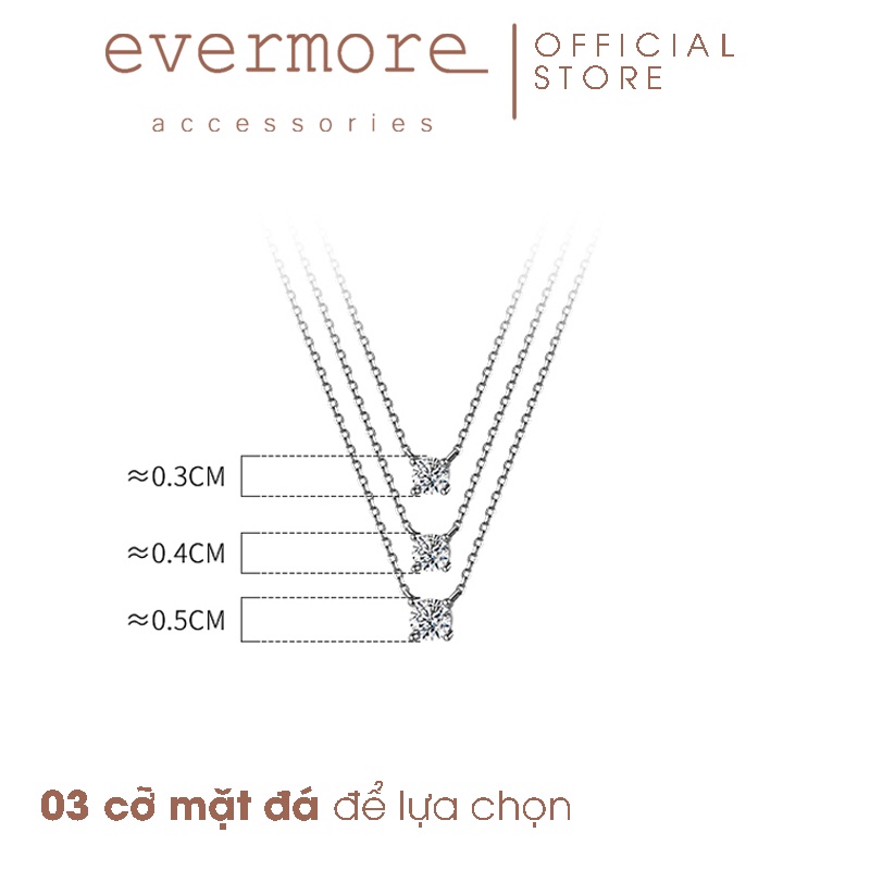 Dây chuyền bạc EVERMORE, vòng cổ bạc 925 Inner ME - minimalist, thanh lịch - D041