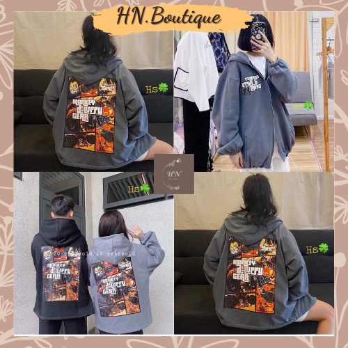 Áo Khoác Nỉ In Hình Monkey D.LUFFY HN.BOUTIQUE