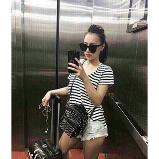 áo phông nữ cổ tim trơn M54