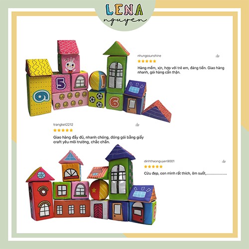 ĐỒ CHƠI VẢI, XẾP HÌNH VẢI 16 CHI TIẾT AN TOÀN THƯƠNG HIỆU PIPO VIỆT NAM (đạt chứng nhận tiêu chuẩn Đồ chơi