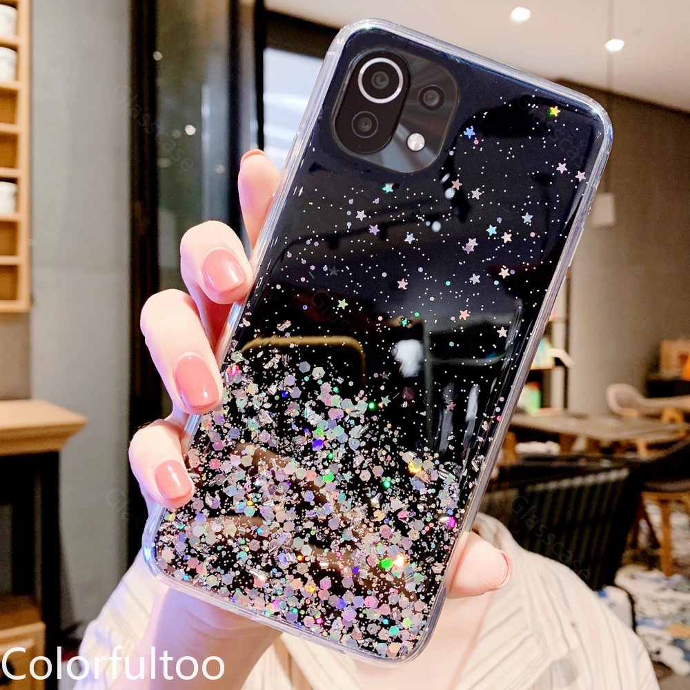 Ốp điện thoại silicon tpu lấp lánh cho Xiaomi mi 11 Ultra Pro Xiaomi 11 Lite 5G NE 11Lite 4G 5G Mi11 11T Pro 10T Pro 5G