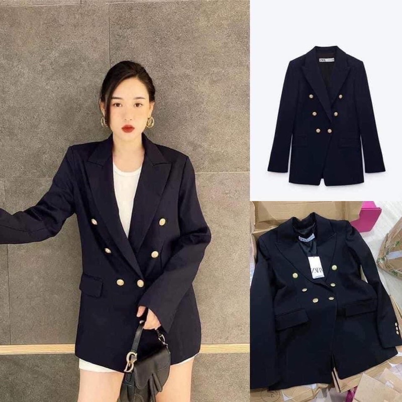 ⚡️BÁN SỈ⚡️Áo vest cúc đồng 2 màu xanh than và nâu