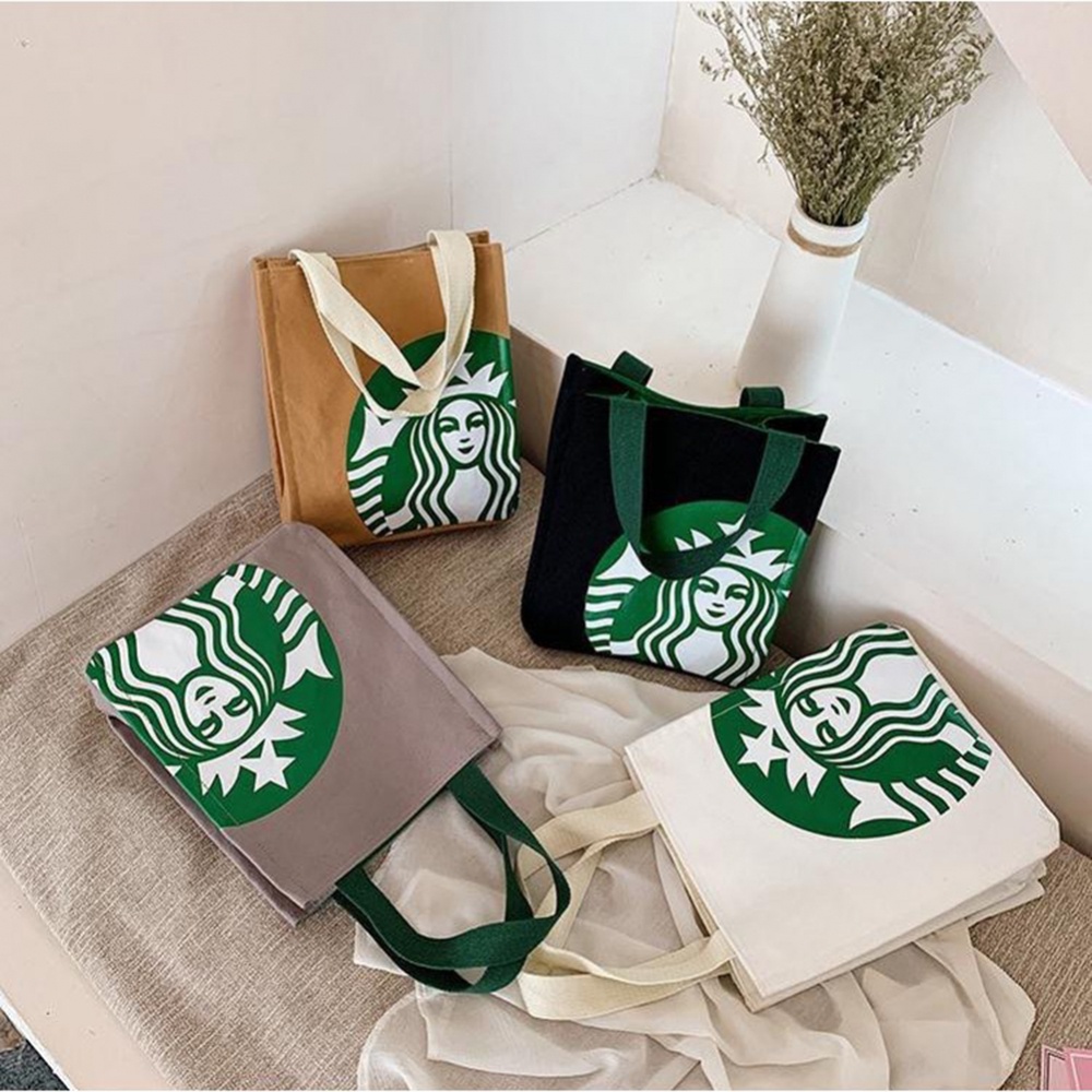 Túi xách Starbucks cỡ lớn thời trang cho mẹ bỉm sữa tùy chọn màu sắc