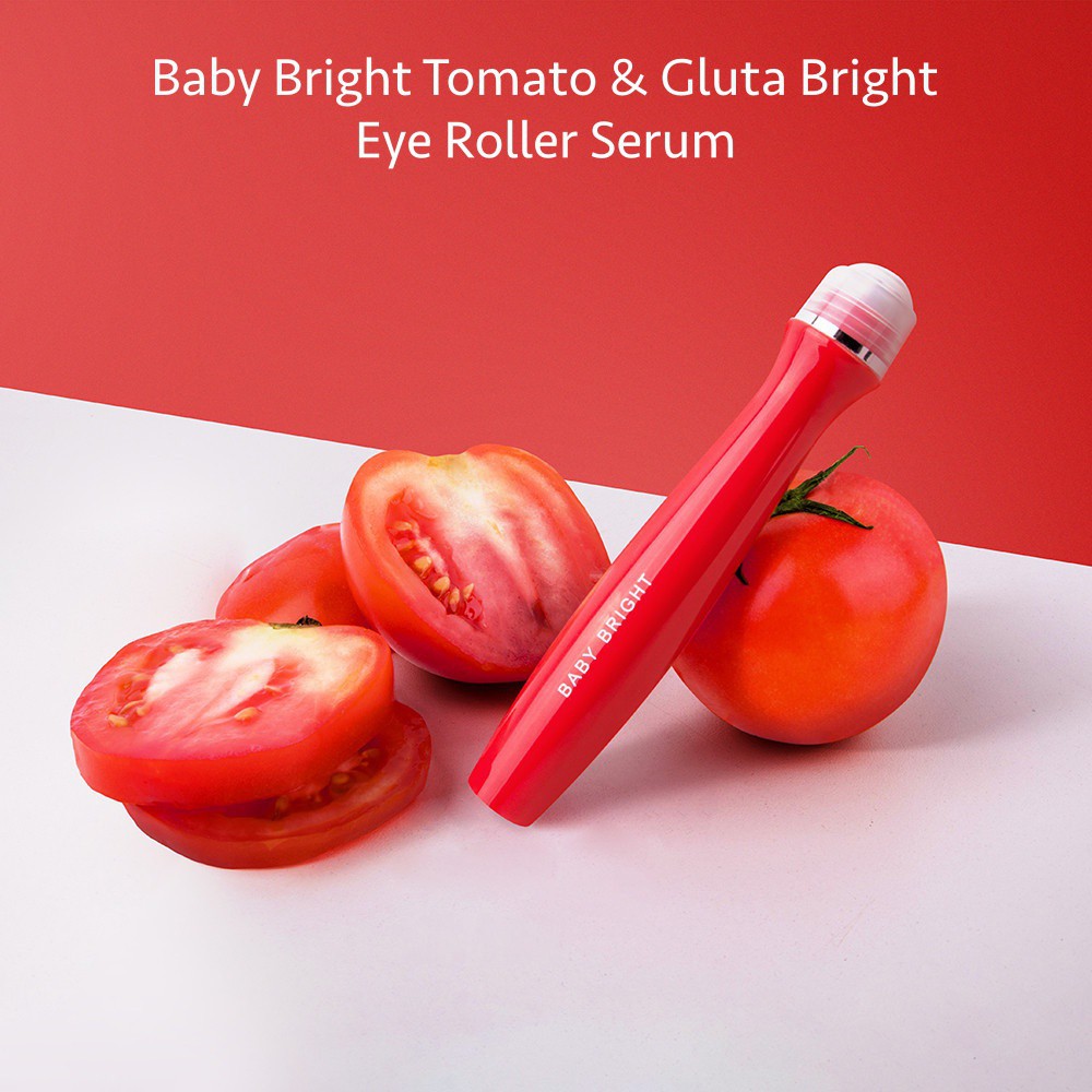 Bút Lăn Mắt Baby Bright Tomato & Gluta Bright Eye Roller Serum