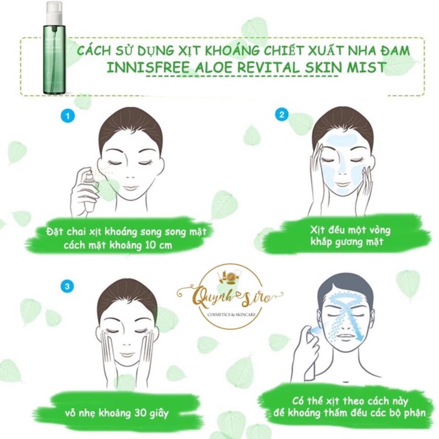 XỊT KHOÁNG DƯỠNG ẨM NHA ĐAM INNISFREE ALOE