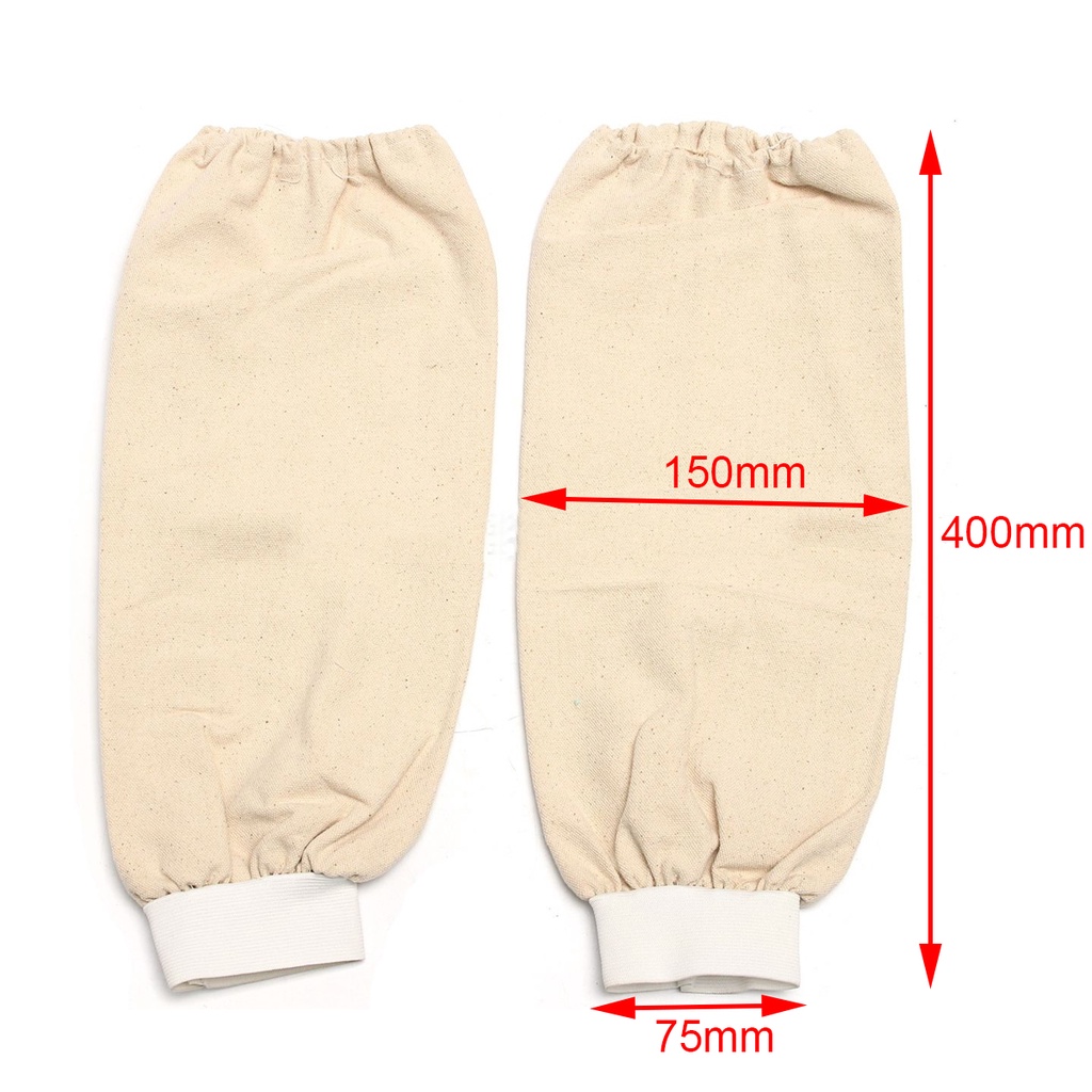 1 Cặp Ống Tay Áo 40cm Bằng Vải Cotton Chống Lửa Khi Hàn ☆Meetsellmall2021