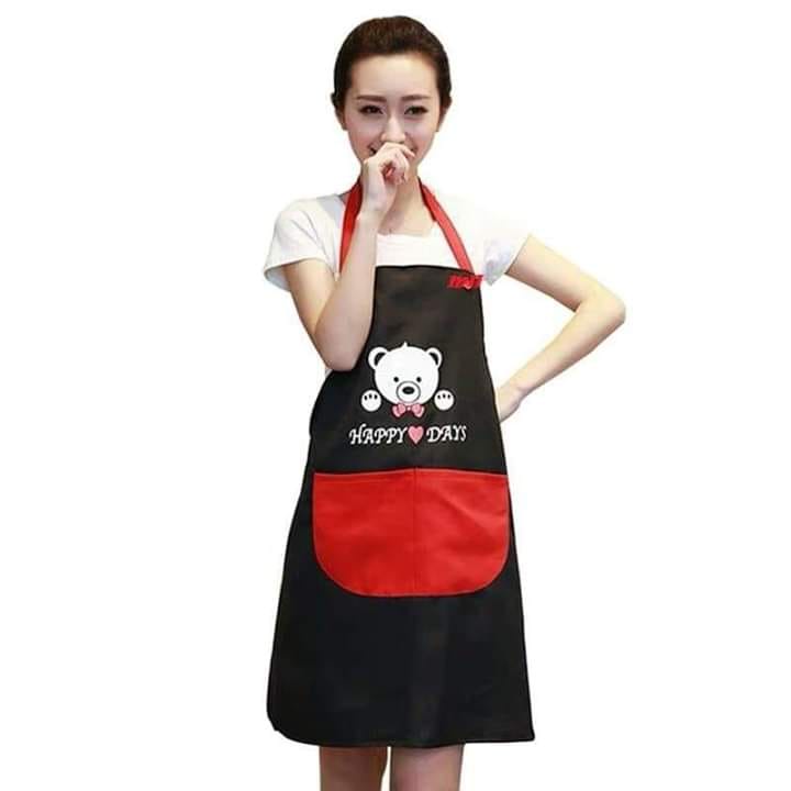 Tạp dề hình gấu chống thấm nước