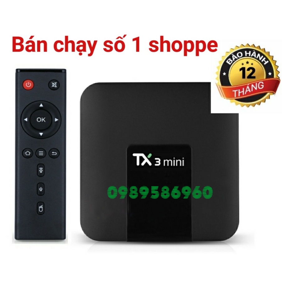 [Android Tivi box TX3 Mini Tìm kiếm giọng nói Rom Gốc  Android 7.1 Amlogic S905W 2G 16G 4K H.265 2.4G 5G Hai Cổng Wifi