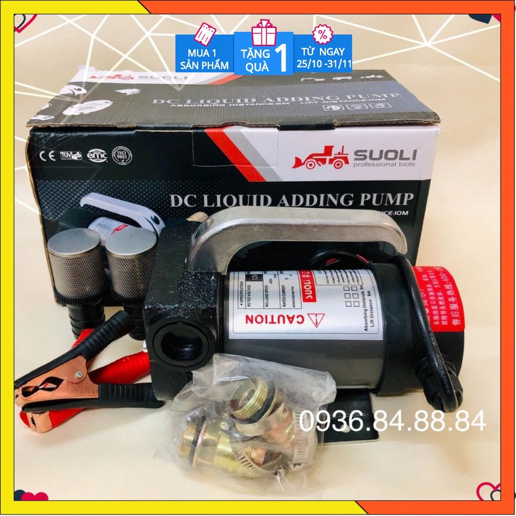 Máy bơm dầu nhớt siêu xịn 💥FREESHIP💥có 3 loại 12v, 24v, 220v