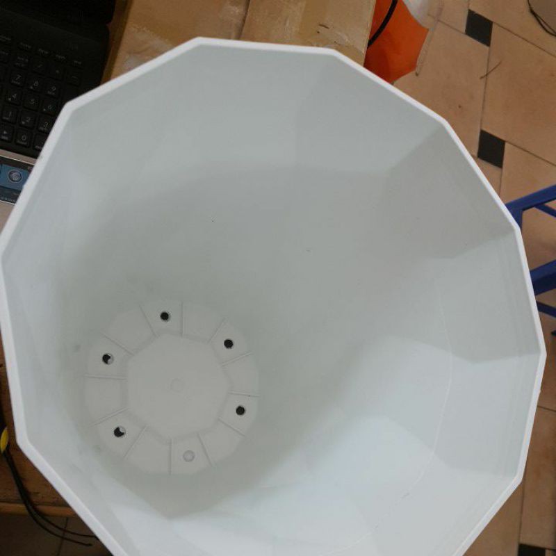 combo 5 chậu lưới giả sứ đường kính 25cm cao 28cm