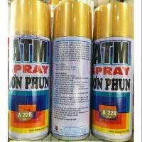 Sơn xịt ATM cho xe máy Spray A228 Gold ( Vàng nhũ )