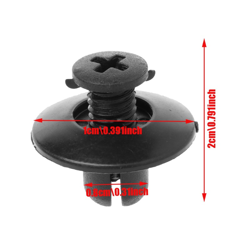 Bộ 30 Đinh Tán Phụ Tùng 8mm Cho Xe Hơi Honda Accord Civic Prelude
