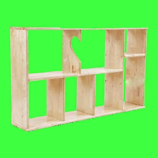 kệ sách gỗ treo tường cao 60 cm rộng 100 cm- gỗ cao su tự nhiên