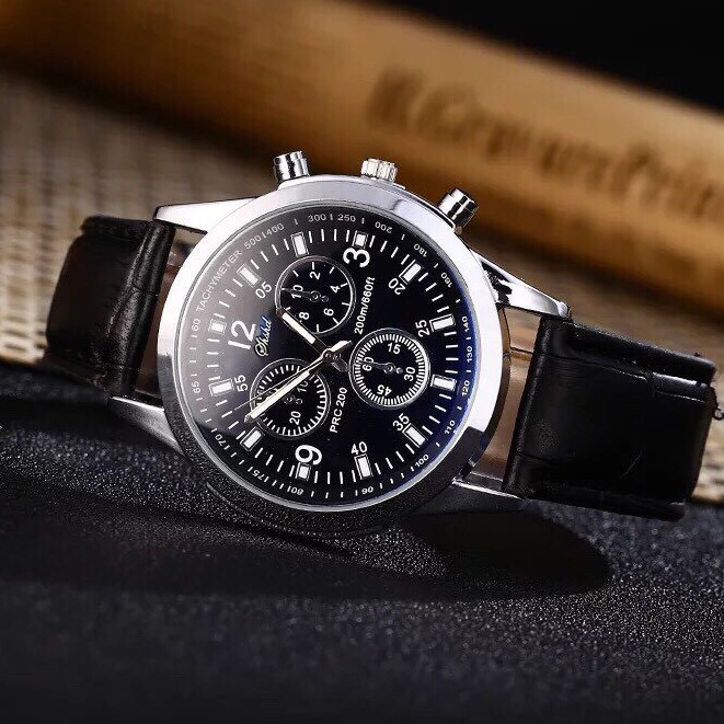 Đồng hồ nam DHSD dây da thời trang cao cấp