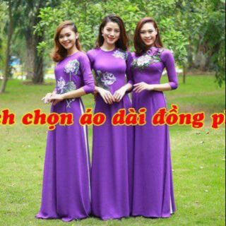 Vải tằm ý may aó dài