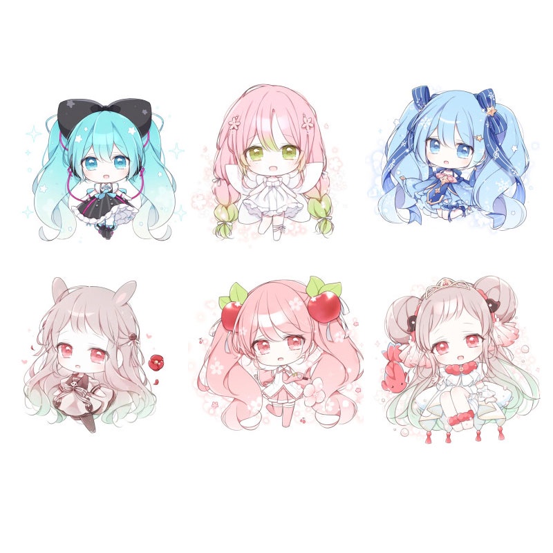 Bộ tranh đính đá 5D họa tiết hoạt hình cô gái dễ thương độc đáo kích thước 30x30 DIY