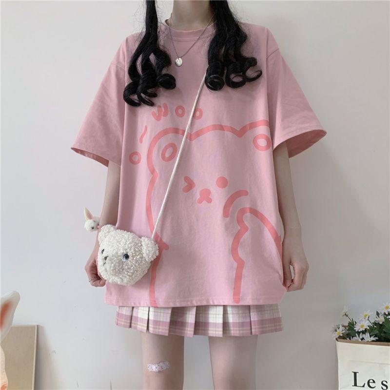 Áo phông JK nữ ngắn tay mùa hè