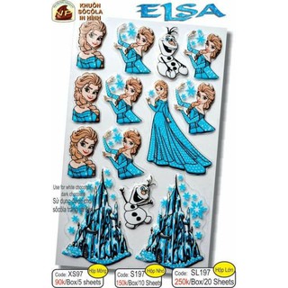 KHUÔN CHOCOLATE ELSA CÔNG CHÚA TUYẾT TRANG TRÍ BÁNH KEM
