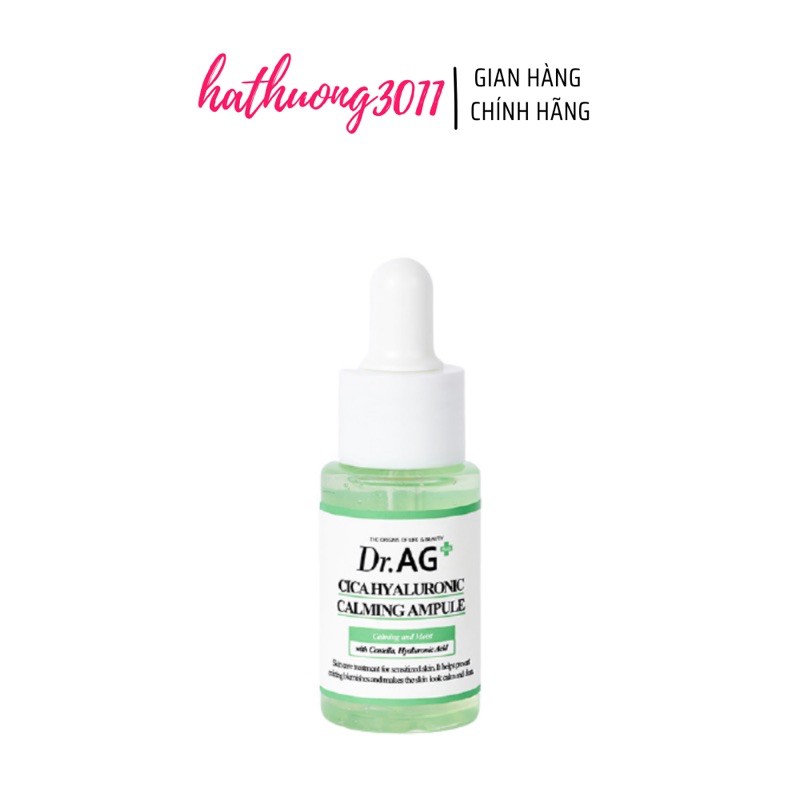 [ CÓ SẴN ] Tinh Chất DR.AG+ Cica Hyaluronic Calming Ampule