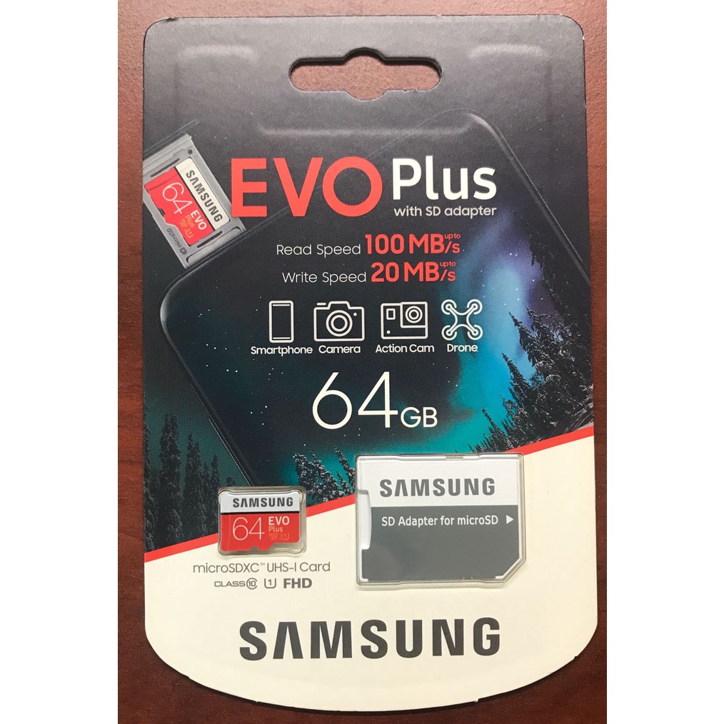 Thẻ nhớ MicroSDHC Samsung Evo Plus 100MB/s 64GB