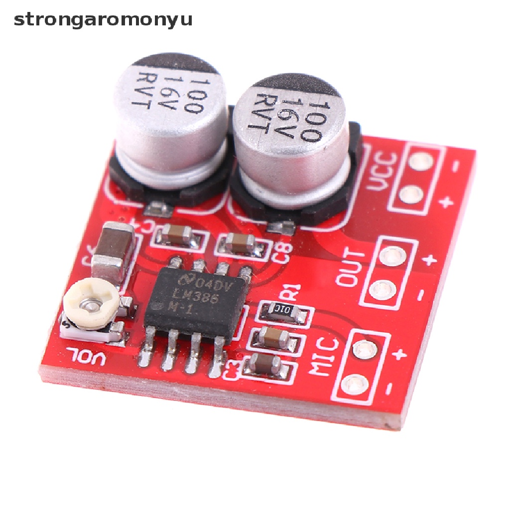 Bảng Mạch Khuếch Đại Âm Thanh Micro DC 5V-12V LM386 200 Lần