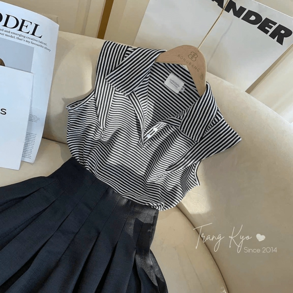 Sét Bộ 2 Món Sọc Dọc Cánh Tiên Chất Tuyết Mưa Mềm Mát Mặc Đẹp Dáng Xinh [NEW UNISEX]