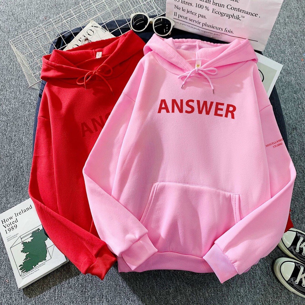 Áo Khoác Nỉ Hoodie In Answer HDI01 | BigBuy360 - bigbuy360.vn