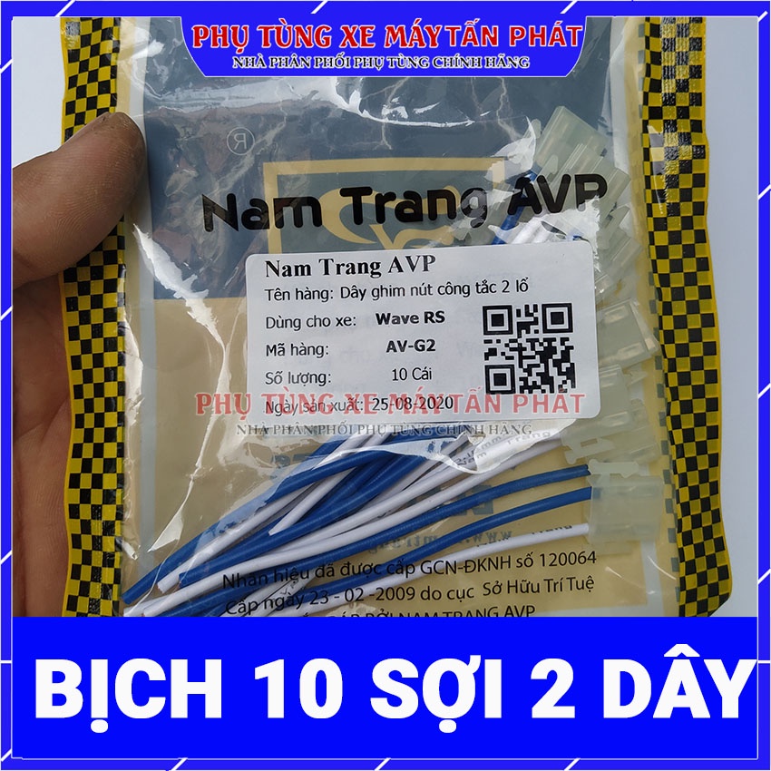 Giắc cắm nút công tắc xe máy Giá 1 dây