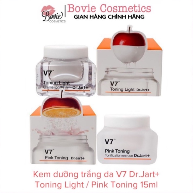 Kem dưỡng trắng da V7 Dr.Jart+ Toning Light / Pink Toning 15ml