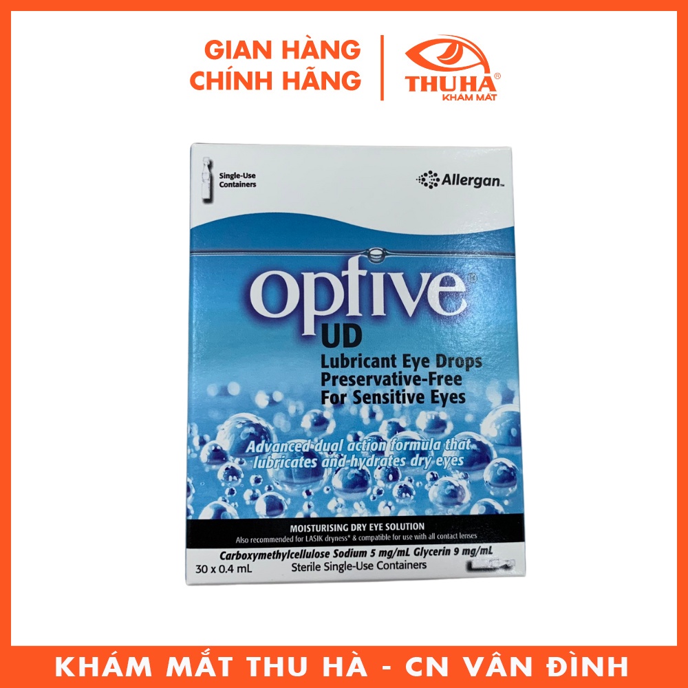 Nước mắt nhân tạo Optive UD (Hộp 30 ống x 0,4ml)