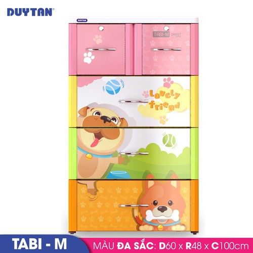 Tủ nhựa Duy Tân Tabi M 4 tầng 5 ngăn 0468/4 (Nhiều màu)