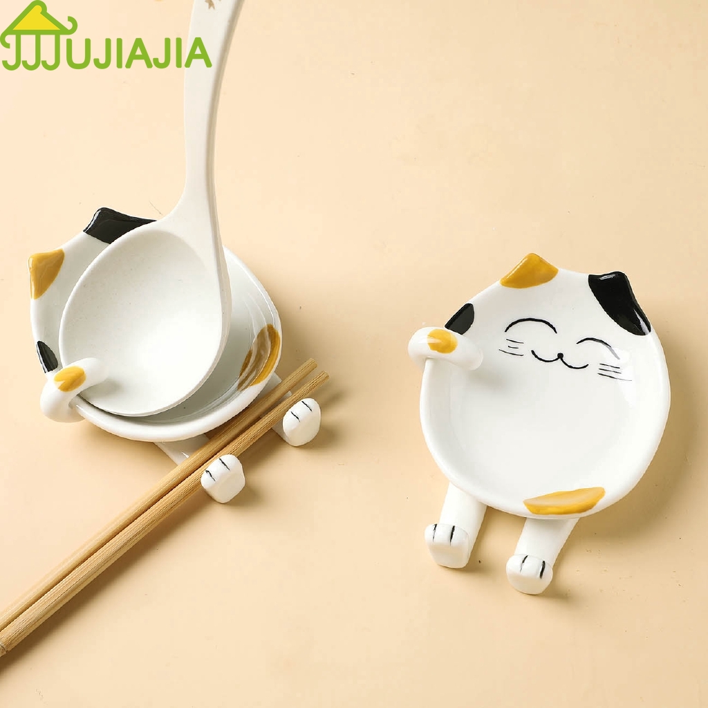 Đế Gác Muỗng Đũa/Nắp Nồi JUJIAJIA Bằng Sứ