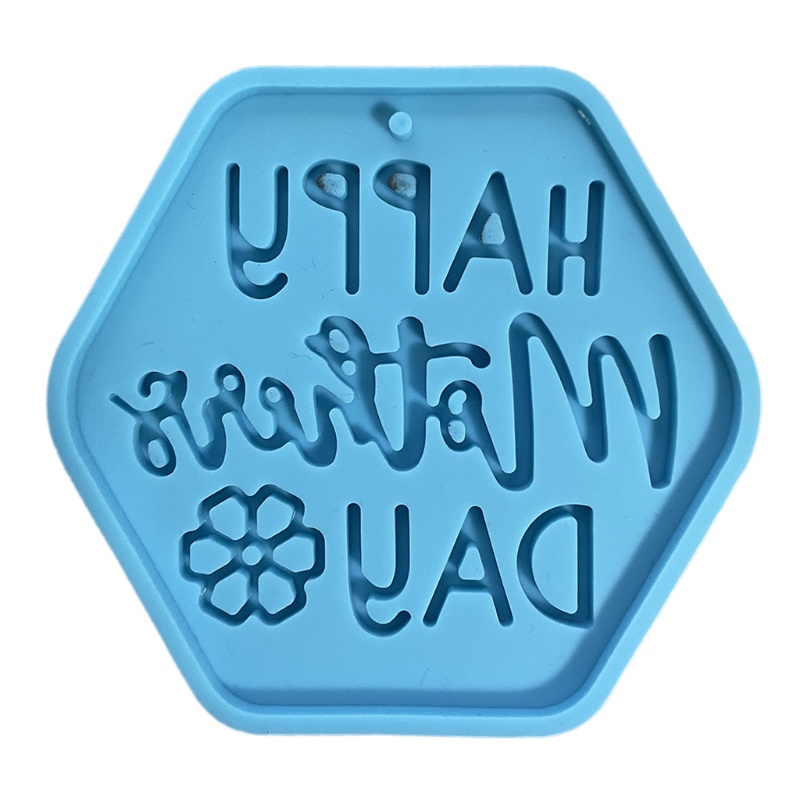 Khuôn Silicone Làm Móc Khóa Kiểu Hình Học Cổ Điển DIY