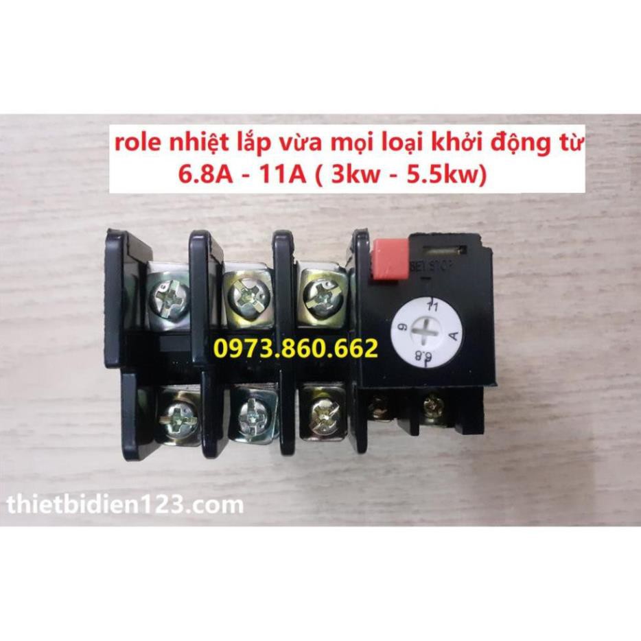 Relay Nhiệt lắp được với mọi loại contactor - role nhiệt loại tốt -TBĐ -Thiết bị điện giá tốt