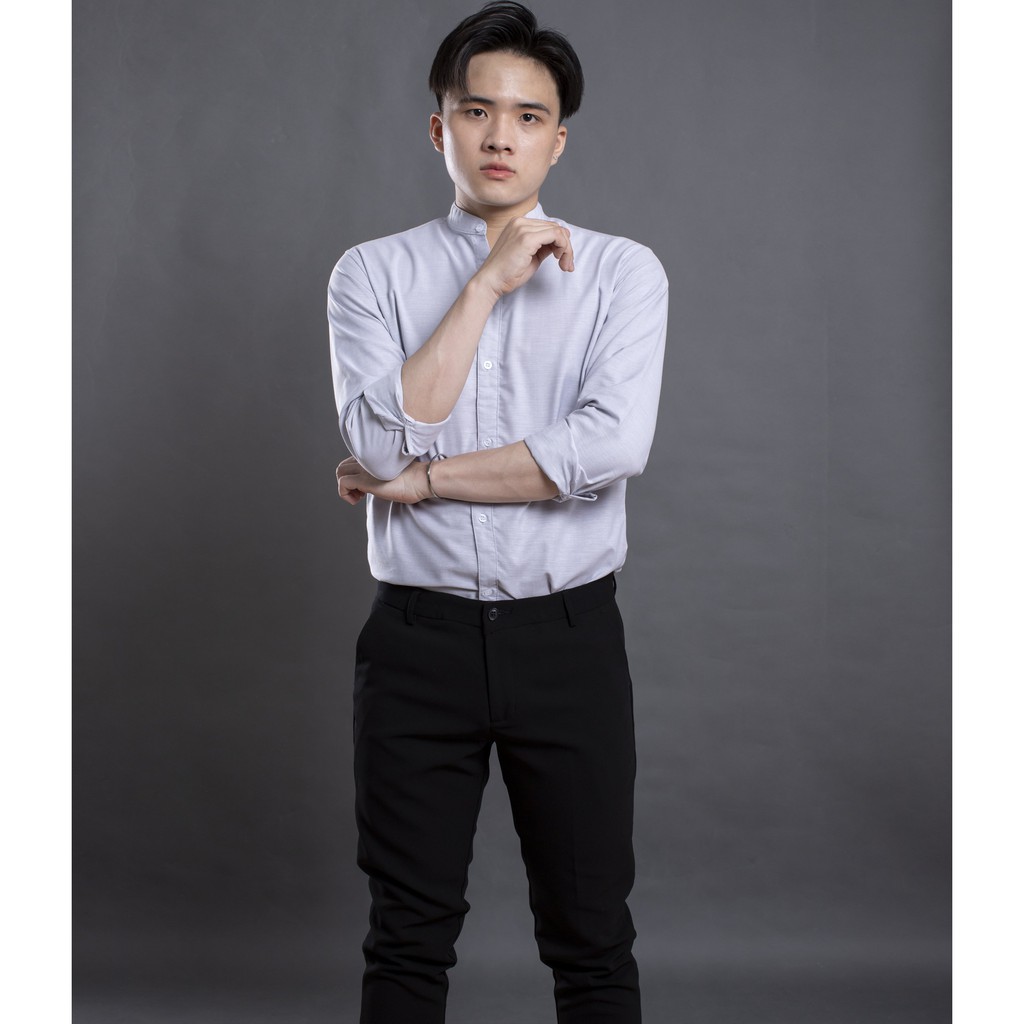 [Mã FAMALLT5 giảm 15% đơn 150K] Áo sơ mi nam dài tay cổ trụ LADOS - 8053 -VẢI OXFORD CỰC CHUẨN | BigBuy360 - bigbuy360.vn