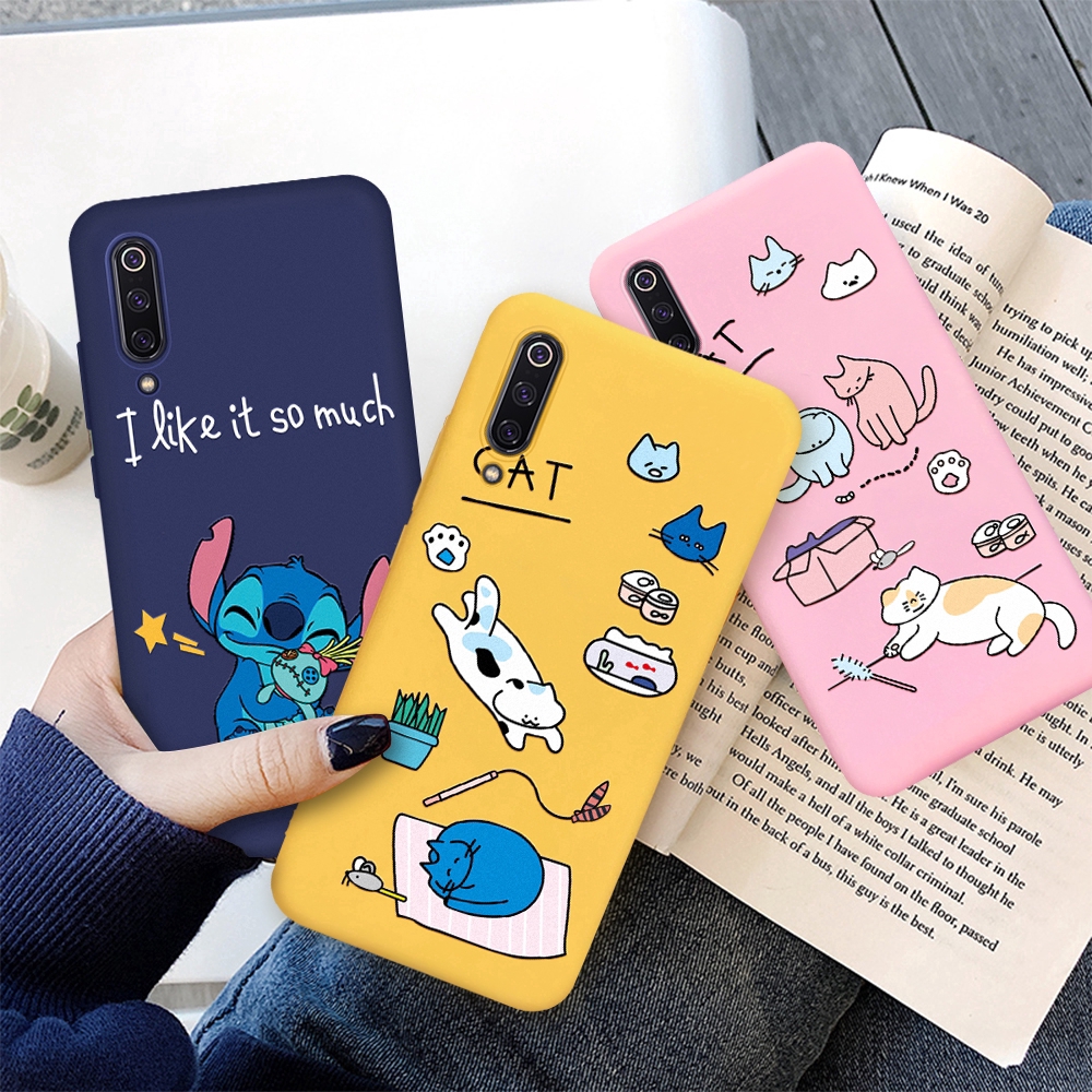 Cute Protector Case for Xiaomi Mi5X Mi6X Mi6 Mi8 Lite Mi9 SE MiA3 Lite Cartoon Stitch Pattern Painted Cover | BigBuy360 - bigbuy360.vn