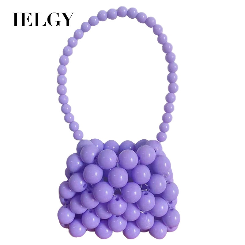 Túi đeo vai mini IELGY đính hạt thời trang cổ điển cho nữ