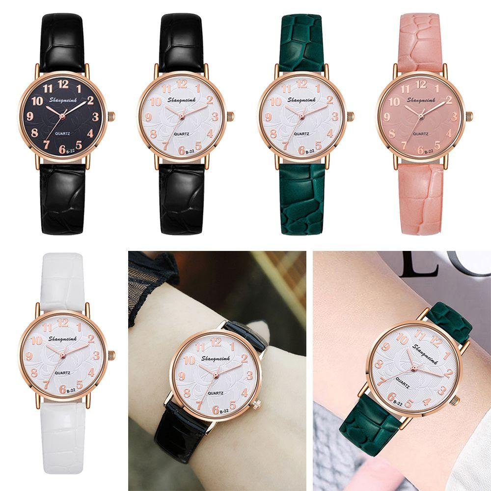 JONYE Đồng Hồ Quartz Dây Da Thiết Kế Đơn Giản