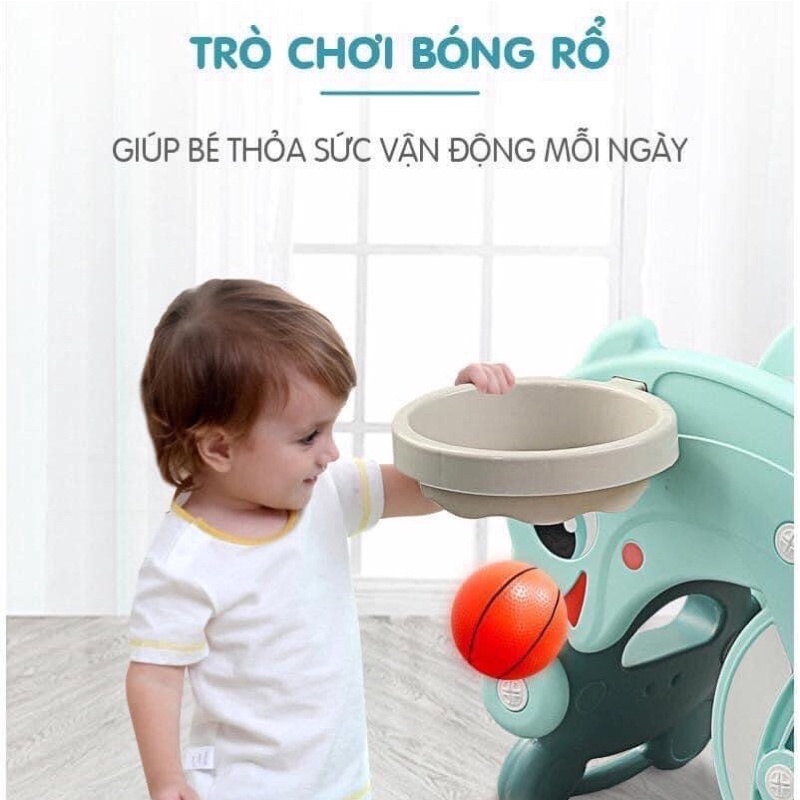 Cầu trượt bập bênh Holla 3in1