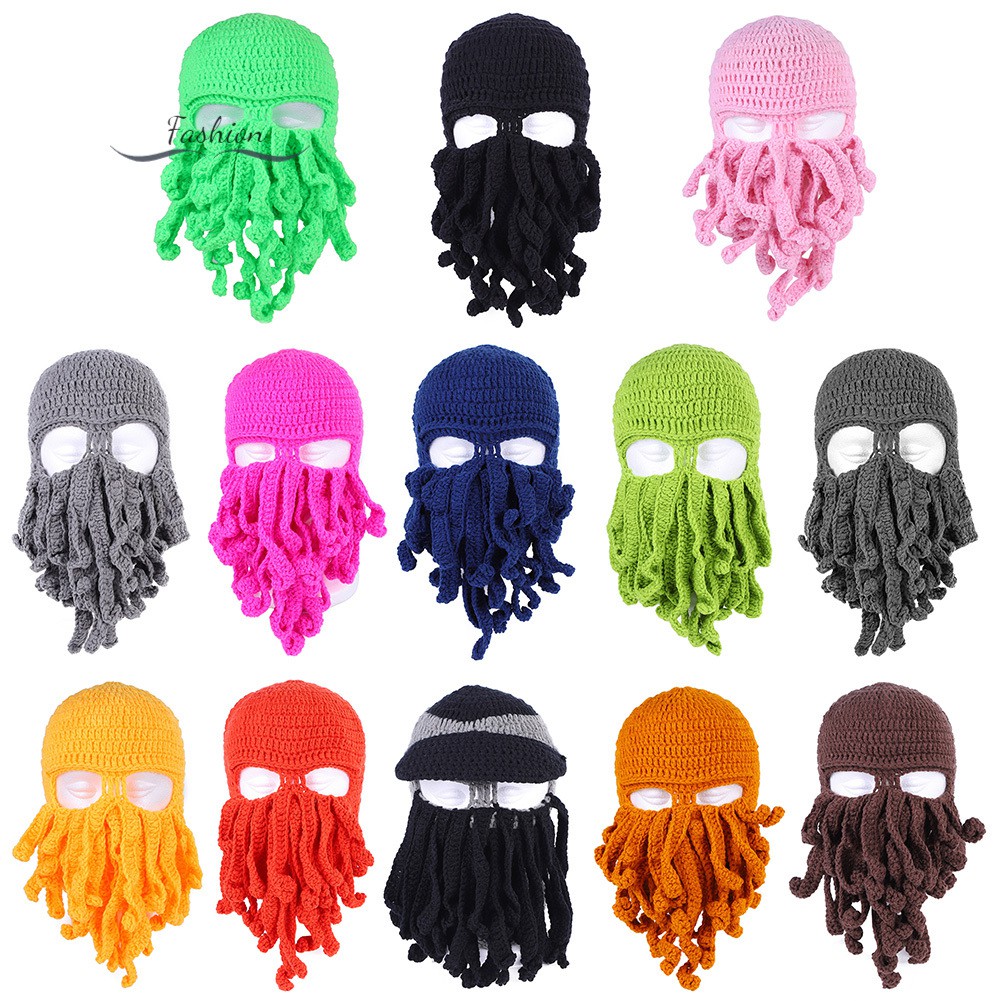 Mũ len hình bạch tuộc độc đáo cho người lớn