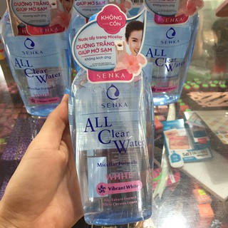 [BÁN SỈ - CHÍNH HÃNG] Nước tẩy trang Senka All Clear Water Miceller Formula WHITE 230ml (Cho da nhạy cảm)