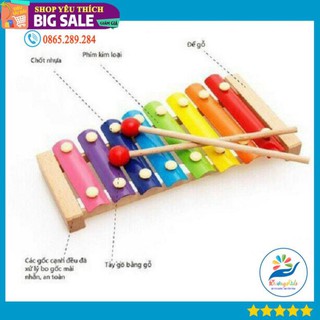 Đàn Piano Xylophone Gỗ 8 Thanh Quãng