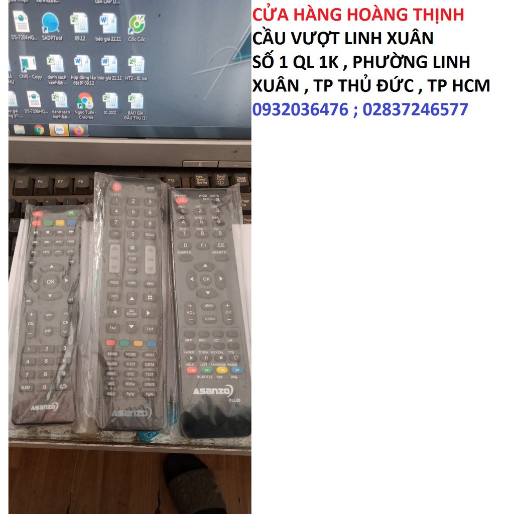 Điều khiển remote TV ASANZO SMART