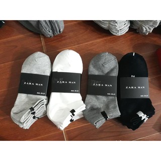 Tất Zara, cổ ngắn, dày- Vớ Zara dành cho nam- Set 5 đôi