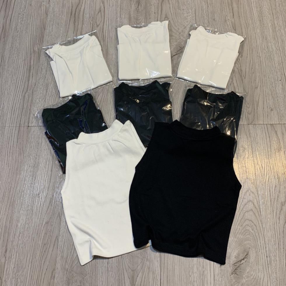 Áo Ba Lỗ 💎SALE💎 nữ CROPTOP sát nách Ngược ULZZANG BASIC form body bố sát chất liệu vải bozip nhập khẩu cao cấp ་