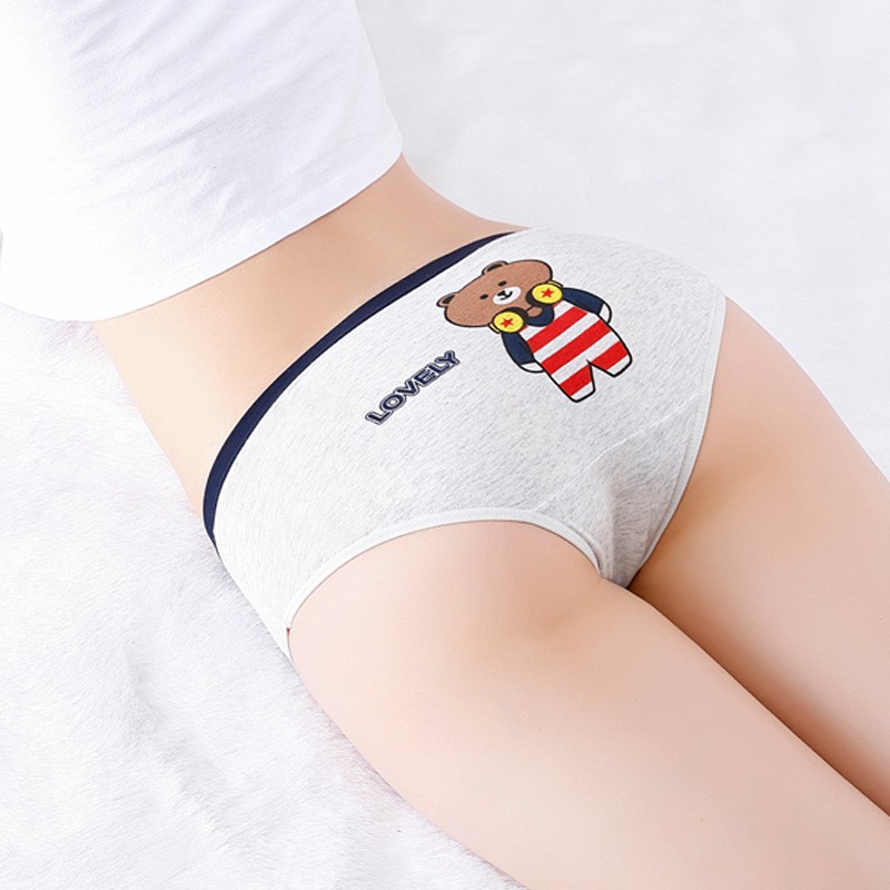 Quần lót nữ cotton ngộ nghĩnh rẻ đẹp thun lạnh dễ thương đúc không đường may QL40 | BigBuy360 - bigbuy360.vn