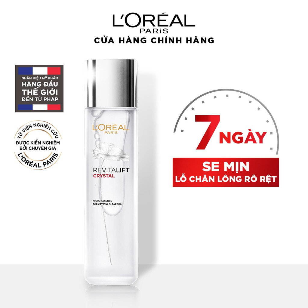 Dưỡng Chất Căng Mướt Da L'Oreal Paris Crystal Micro Essence (dưỡng da) 130ml