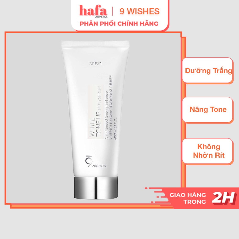 [Mã 151FMCGSALE1 giảm 10% đơn 250K] Kem Dưỡng Trắng Da Toàn Thân 9 Wishes White Tone-up Body Serum 150ml