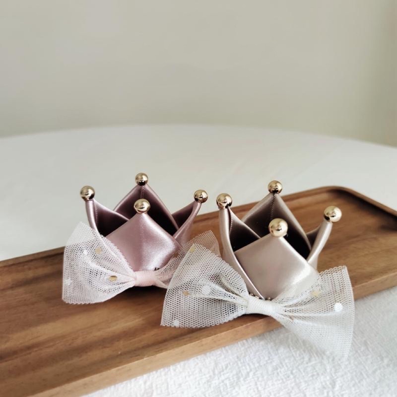 Vương miện kẹp tóc cho bé, phụ kiện sinh nhật, phụ kiện tóc băng đô, turban cho bé